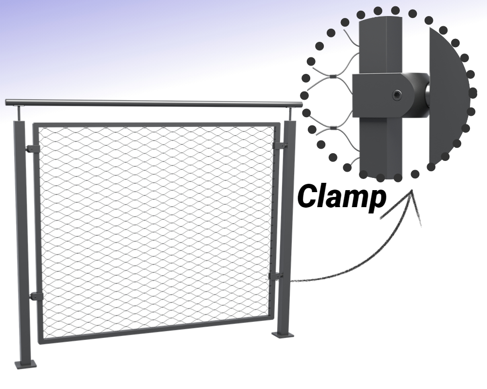 quality wire mesh railing system